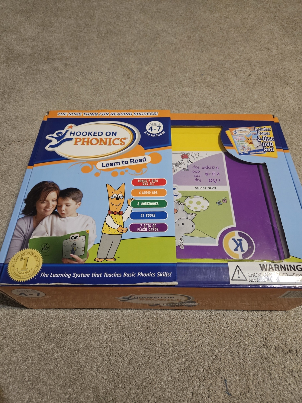 Hooked on Phonics Learn to Read Combo Set - Kindergarten & 1st Grade (with DVDs)